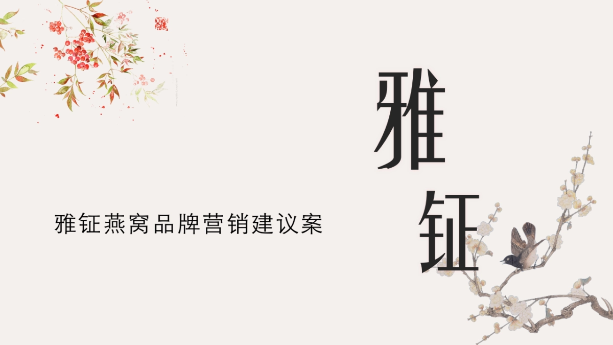 2020雅钲燕窝品牌营销建议案_第2页