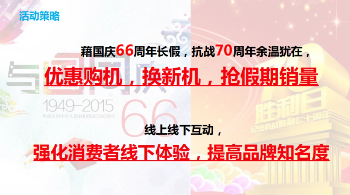 “流金岁月，荣耀有礼”荣耀手机十一国庆节方案_第2页