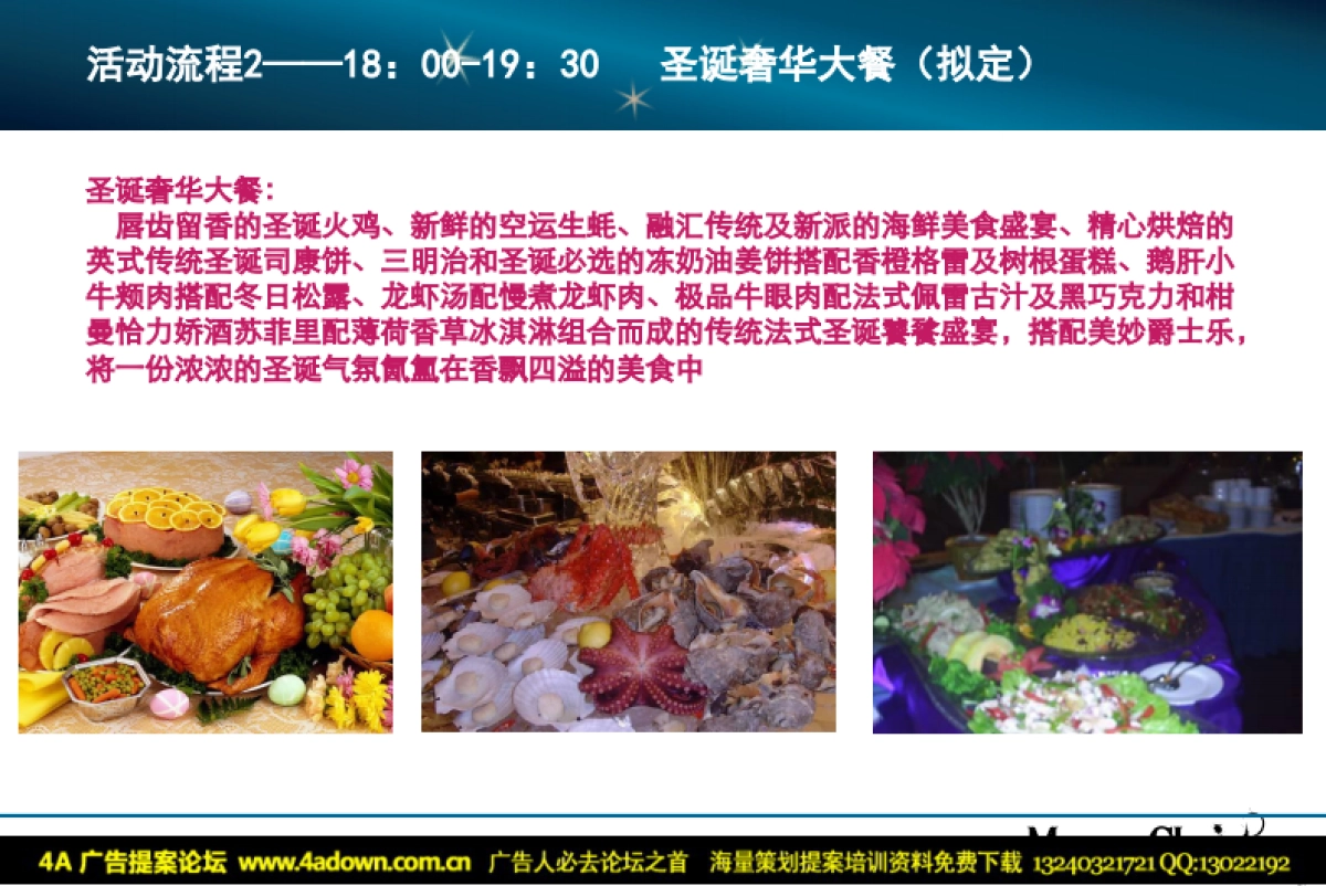 2009天津君隆广场威斯汀酒店白色圣诞节具体活动方案-41P_第7页