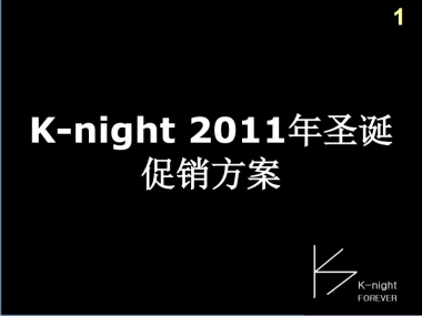 2011K-night圣诞促销方案-38P