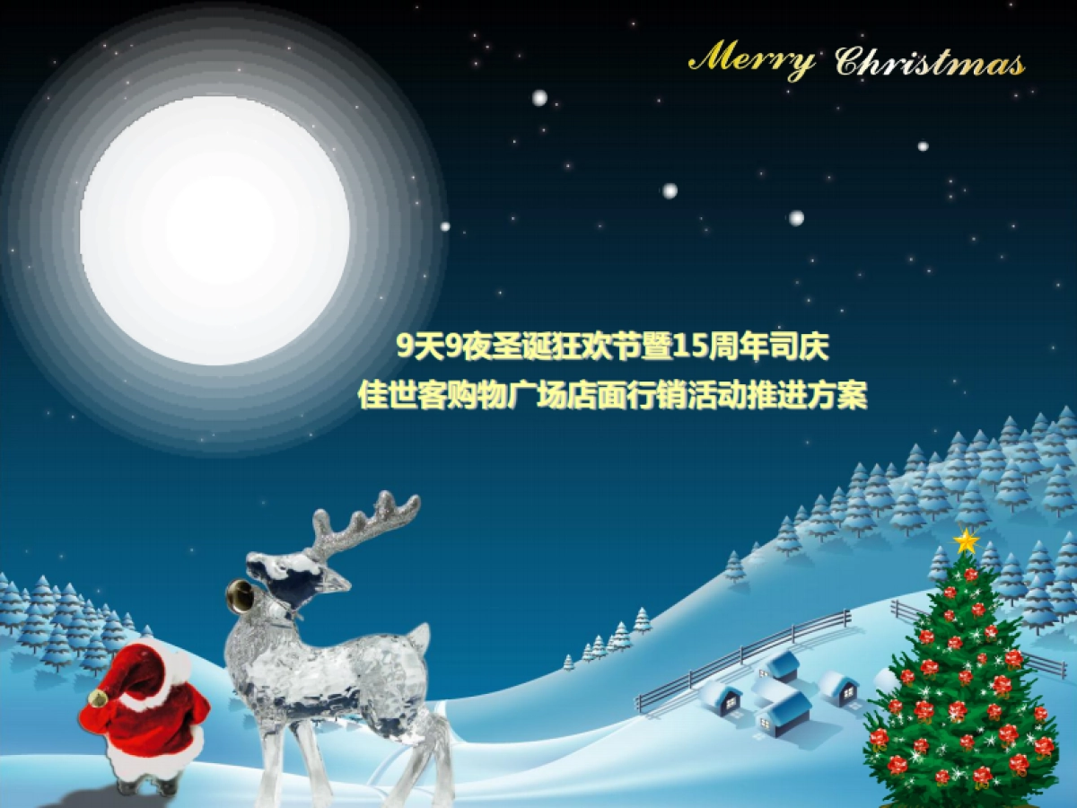 2011佳世客购物广场9天9夜圣诞狂欢节暨15周年司庆店面行销活动推进方案-28P_第1页
