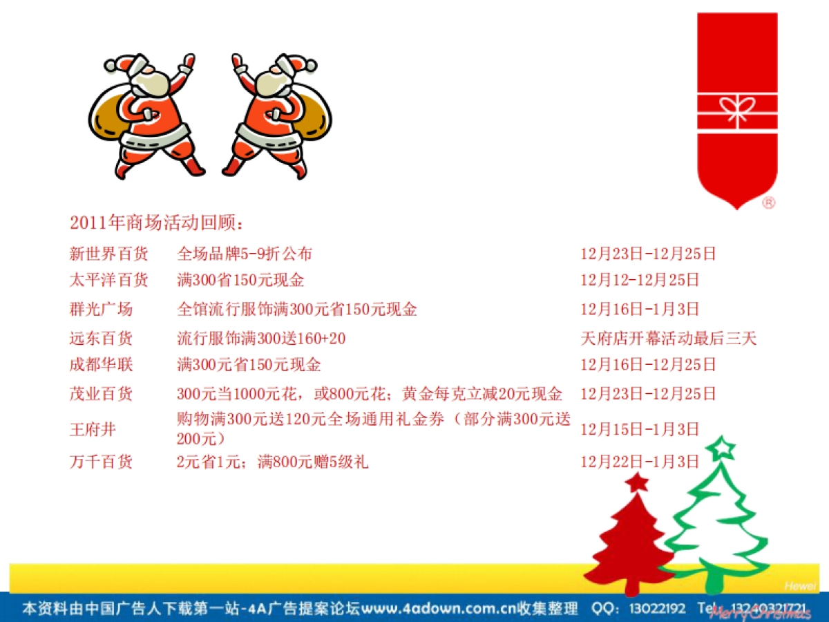 2012年成都购物中心圣诞元旦活动方案-24P_第3页