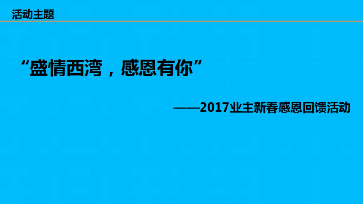 禹王 西湾国际新春老业主感恩活动方案_第3页