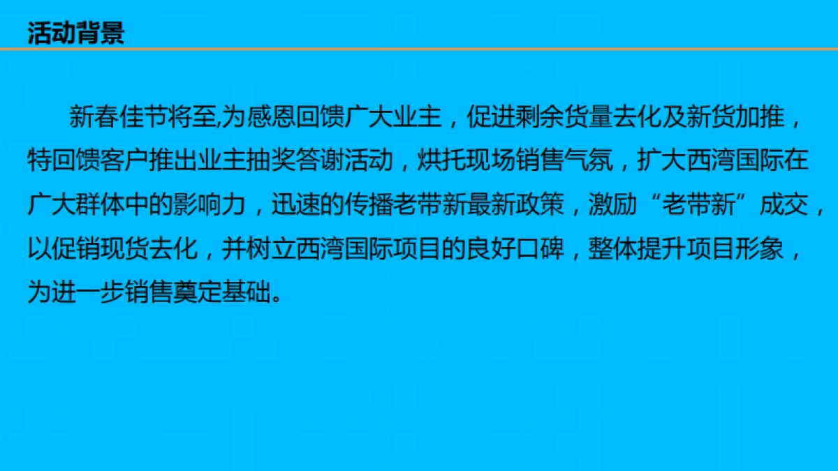 禹王 西湾国际新春老业主感恩活动方案_第4页