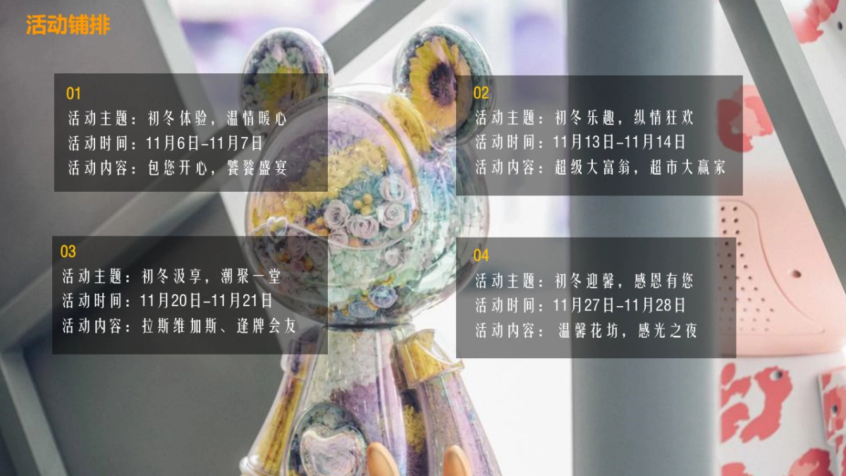 2021十一月系列暖场（暖心十一月·初冬体验潮主题）活动策划方案_第8页