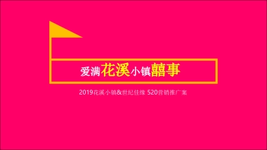 2019爱满花溪·小镇囍事520活动营销方案