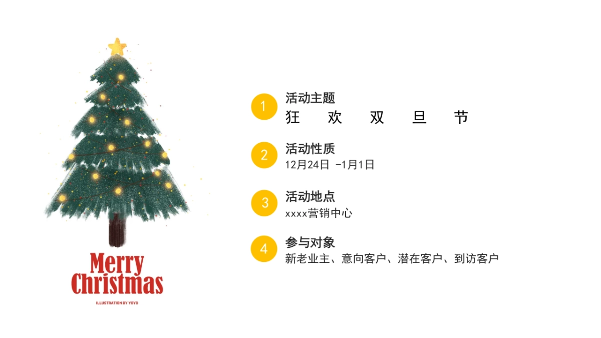 2021圣诞节&元旦系列暖场（狂欢双旦节主题）活动策划方案_第4页