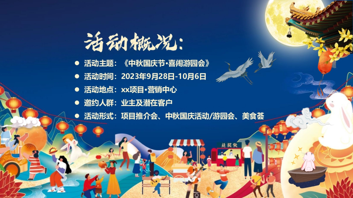 2023喜闹中秋·潮玩国庆主题中秋&国庆游园会活动策划方案_第3页