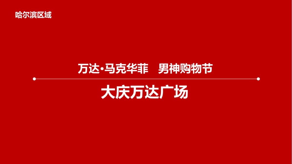 大庆万达广场十一男神购物节方案_第2页