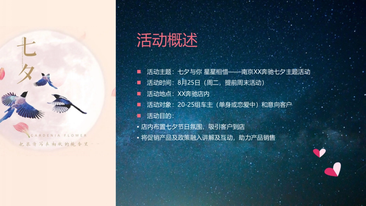 七夕与你 星星相惜-奔驰汽车4S店七夕主题活动方案_第4页