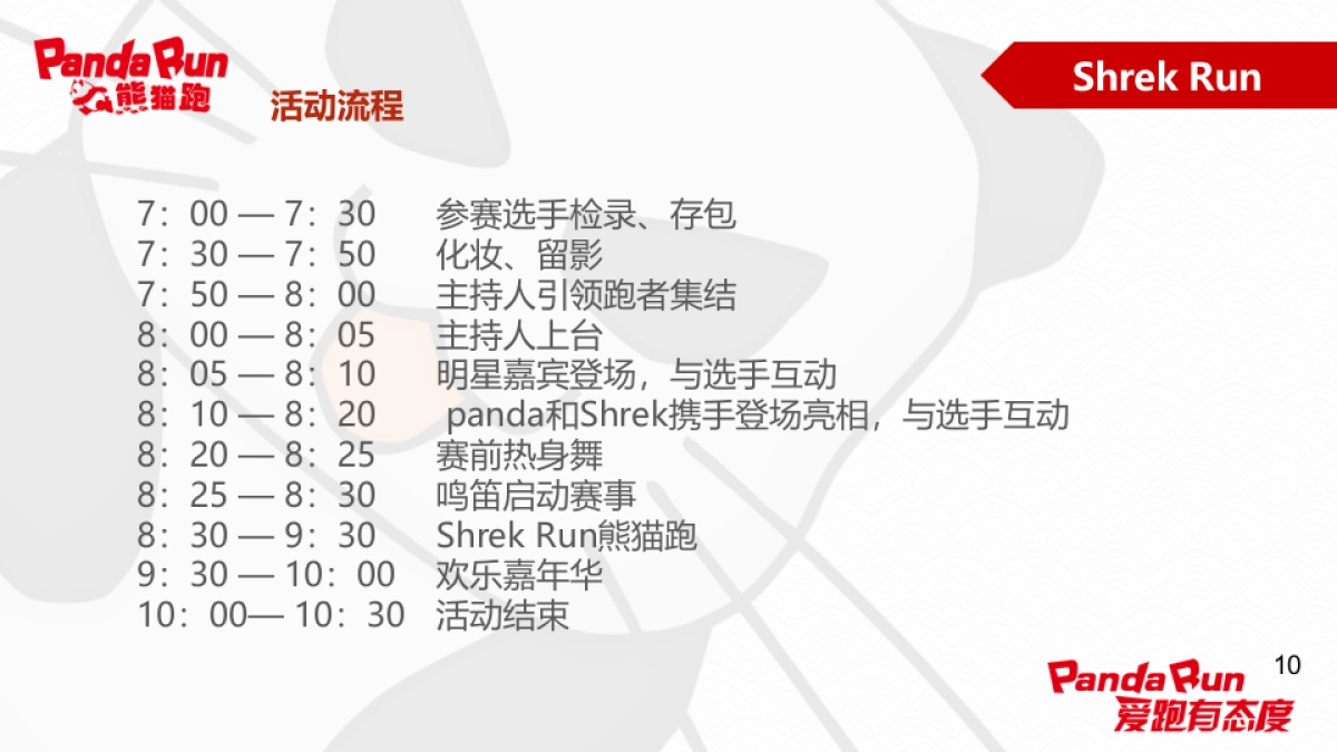 2017PandaRun熊猫跑深圳活动策划方案_第10页