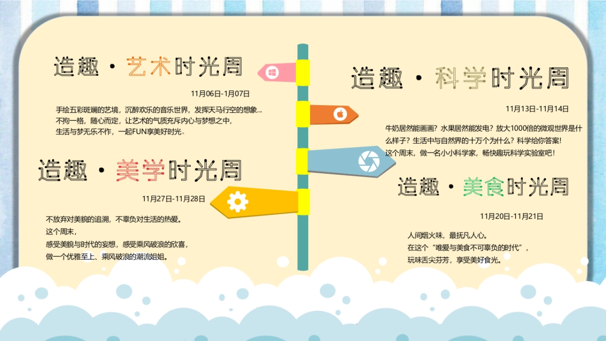 “无乐不作   FUN享时光”造趣·艺术时光周儿童主题系列暖场活动策划方案_第8页