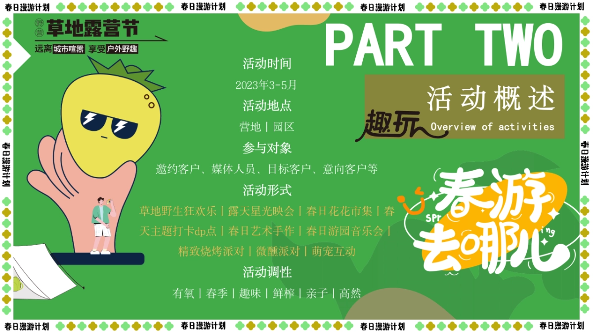 【春日漫游计划】2023园区营地“春日鲜榨”踏青市集游园会草地露营活动策划方案 - 副本 - 副本_第6页