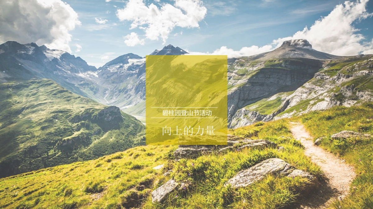 2017碧桂园登山节活动方案_第1页