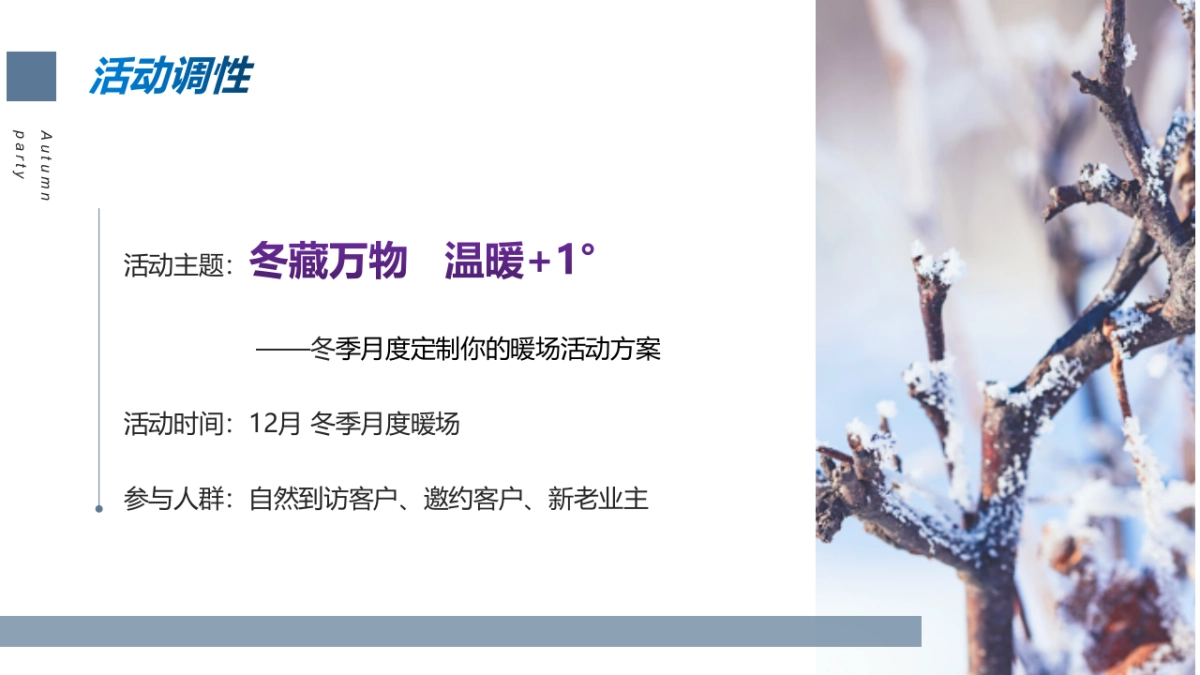 2021冬季12月系列暖场（冬藏万物 温暖 1°主题）活动策划方案_第8页