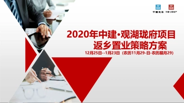 2020中建·观湖珑府返乡置业1月活动策划方