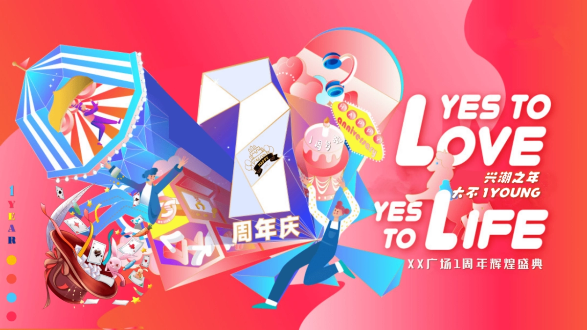 2021商业广场1周年“兴潮之年  大不1YOUNG”活动策划方案_第1页