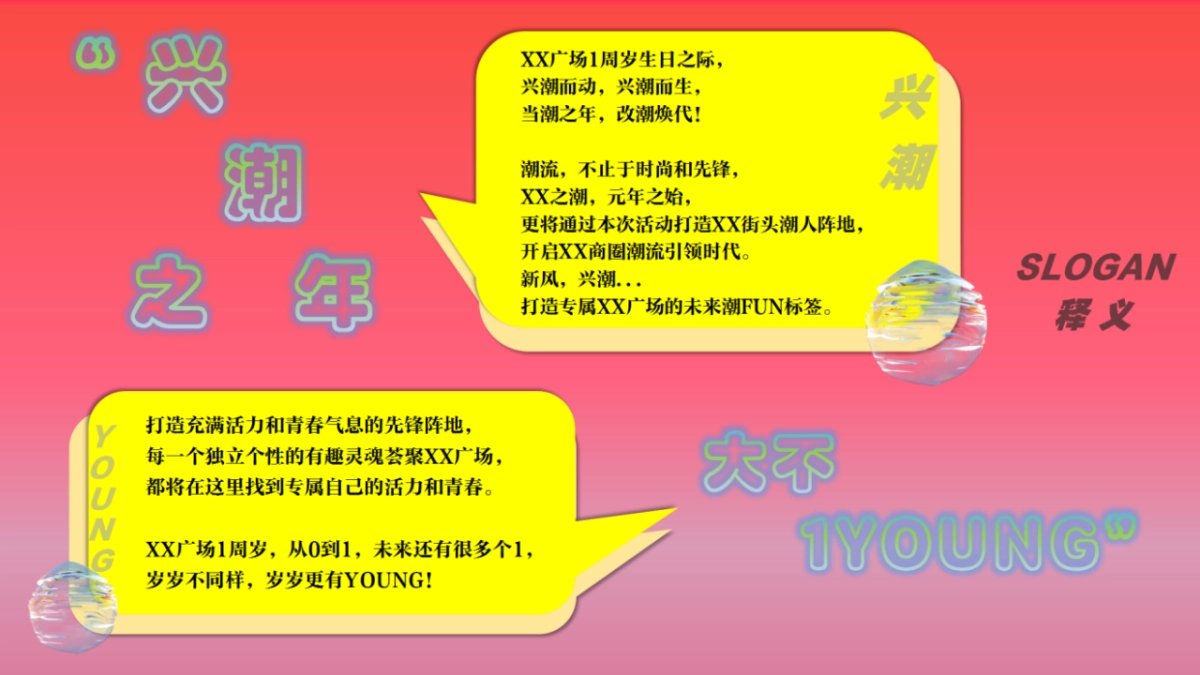 2021商业广场1周年“兴潮之年  大不1YOUNG”活动策划方案_第7页