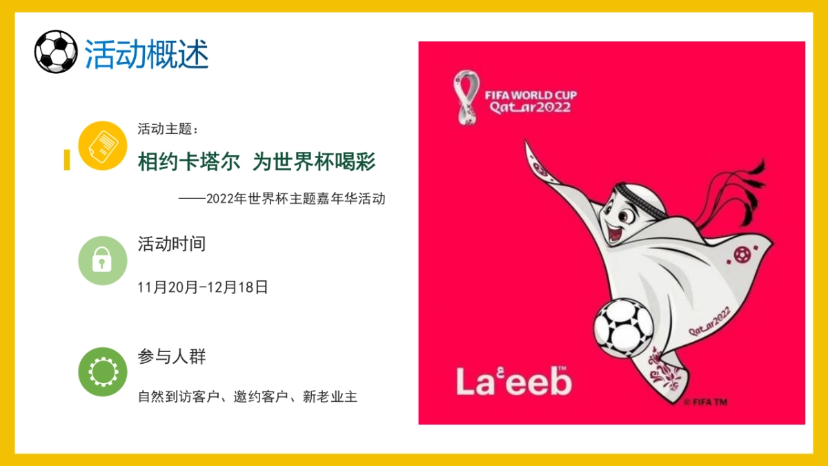 2022相约卡塔尔为世界杯喝彩世界杯主题嘉年华活动策划方案_第8页