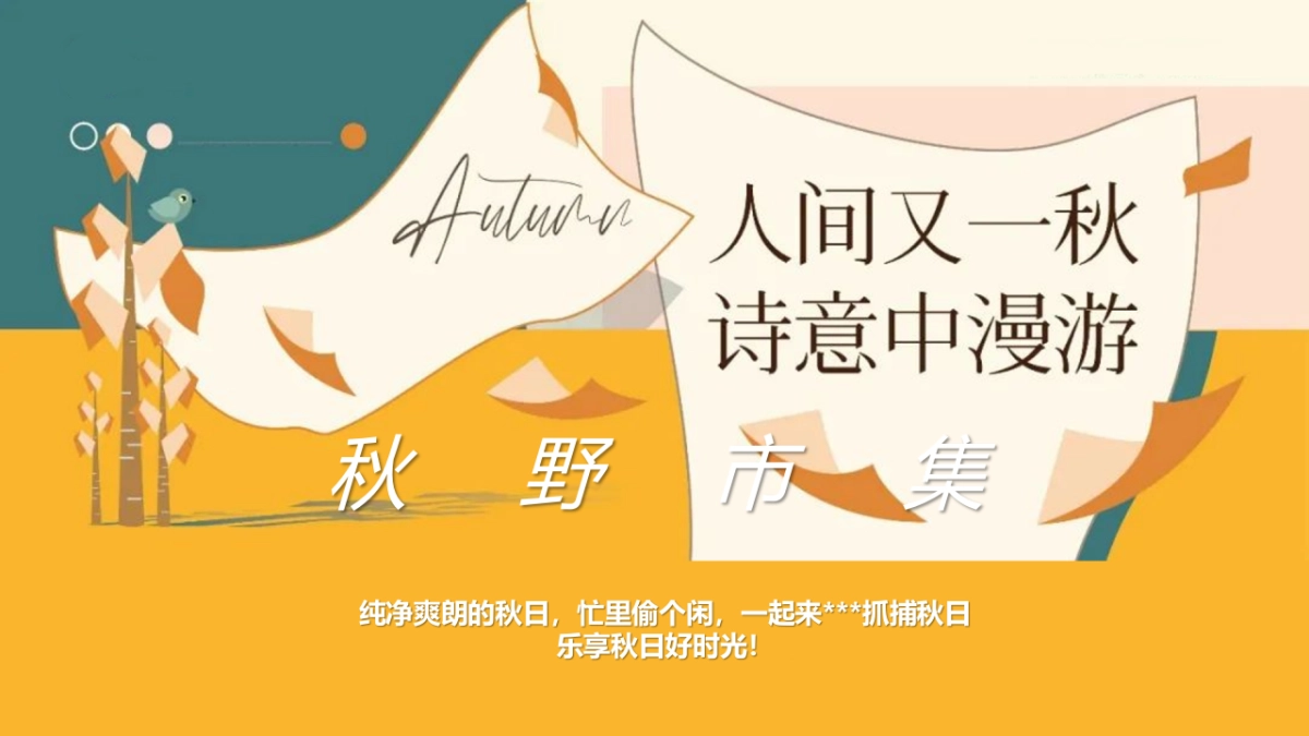 2023秋日捕捉计划“秋野市集”主题活动策划方案_第3页