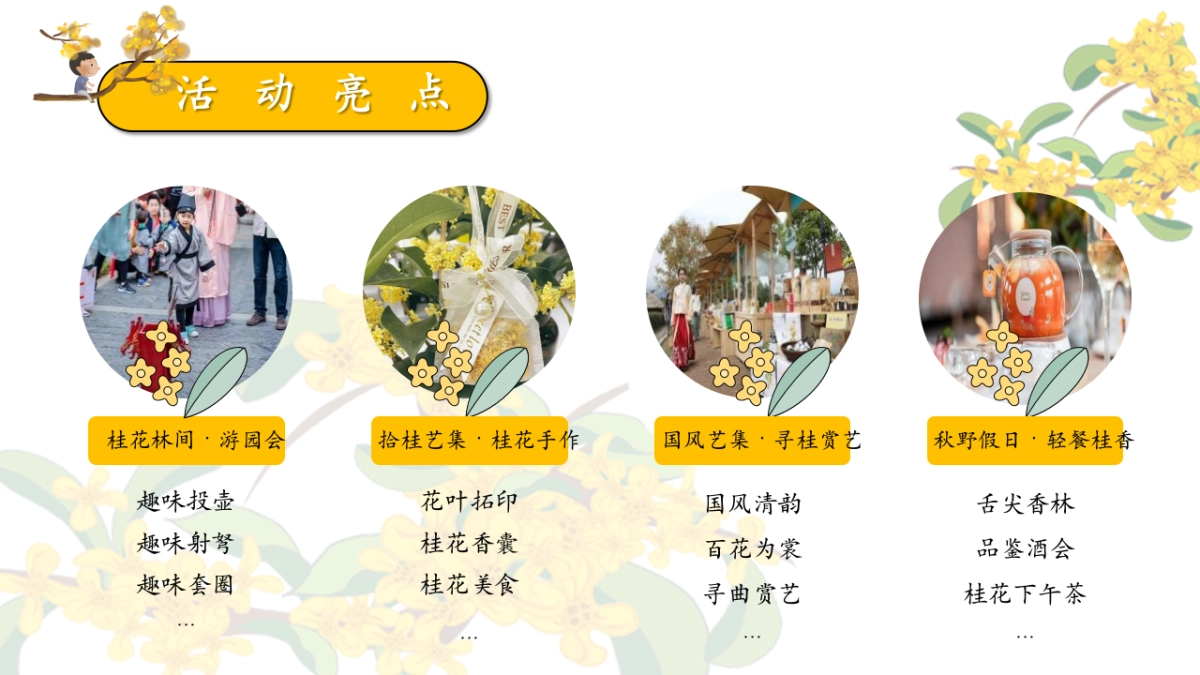 2023秋日桂花主题游园会“秋日飘香·醉美桂花”主题活动策划方案_第7页