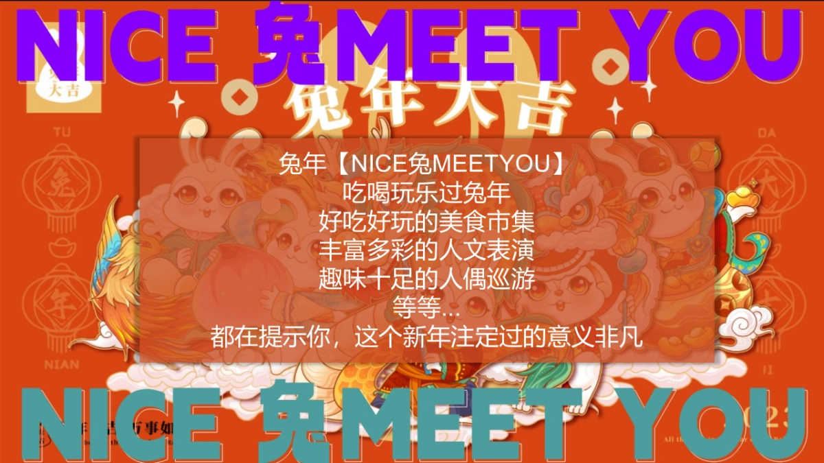 2023兔年市集嘉年华”NICE 兔Meet You“主题活动策划方案_第3页