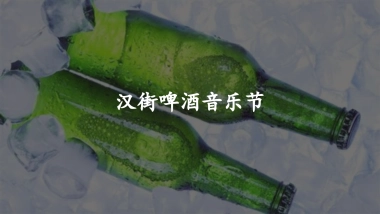 汉街啤酒音乐节活动策划方案 