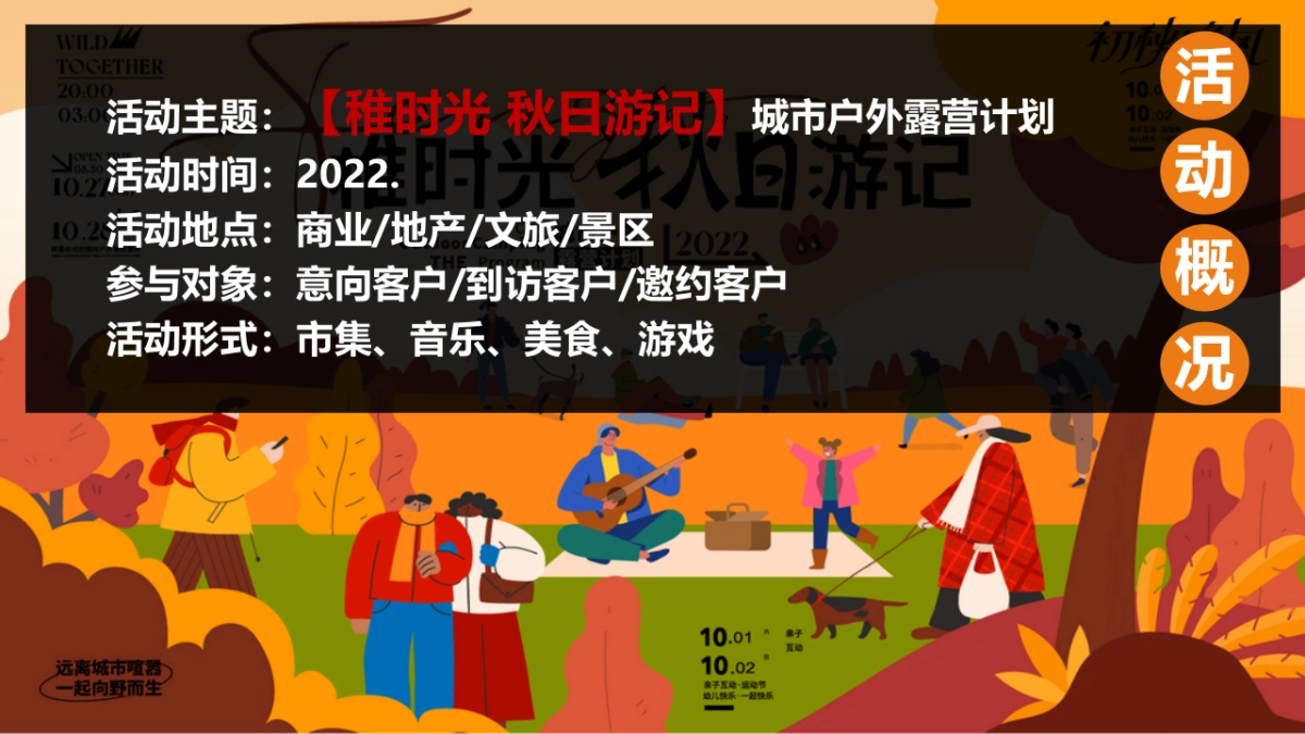 城市户外露营计划(稚时光 秋日游记主题)活动策划方案-36P_第6页
