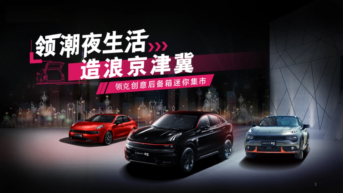 领克后备箱集市领潮夜生活造浪京津冀主题活动策划方案_第1页