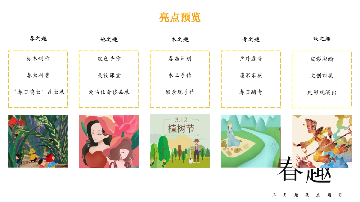 三月春季趣玩主题月“春趣”主活动策划方案_第6页