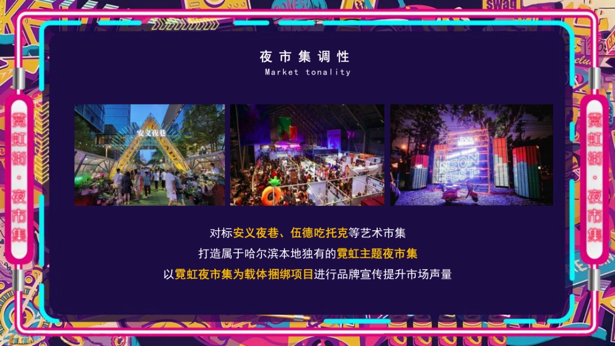 商业购物中心霓虹夜市集霓虹云景·拾里夜巷主题活动策划方案_第7页