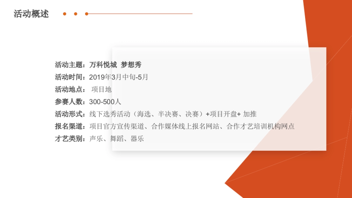 万科悦城“梦想秀”儿童才艺表演活动策划方案_第10页