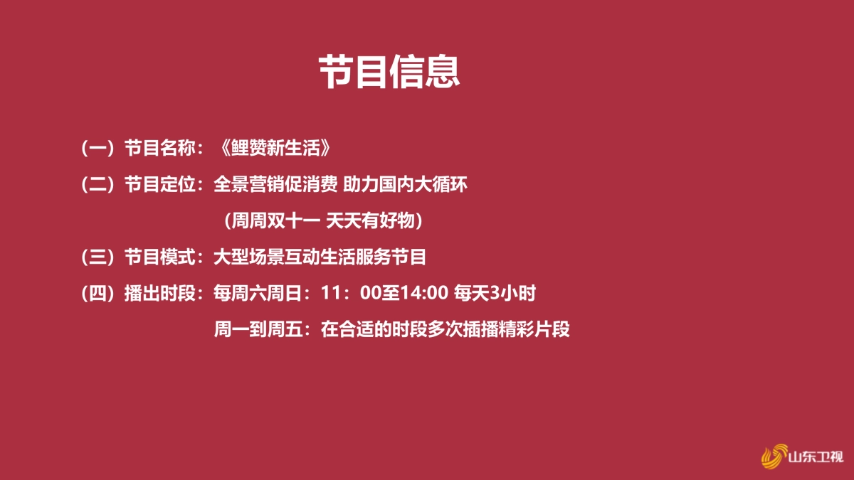 2021山东卫视《鲤赞新生活》招商方案_第4页
