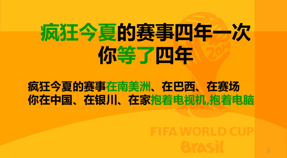 2014巴西世界杯招商方案 _第2页