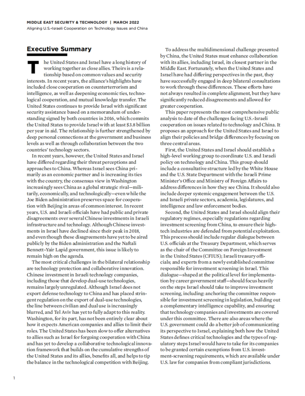 2022-调整美国—以色列在科技和中国问题上的合作（英）-新美国安全中心-23页_第4页