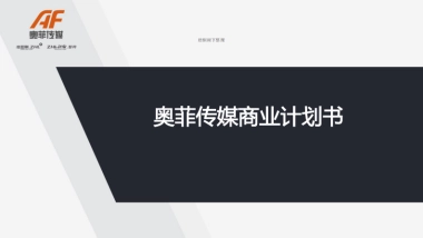 奥菲传媒商业计划书