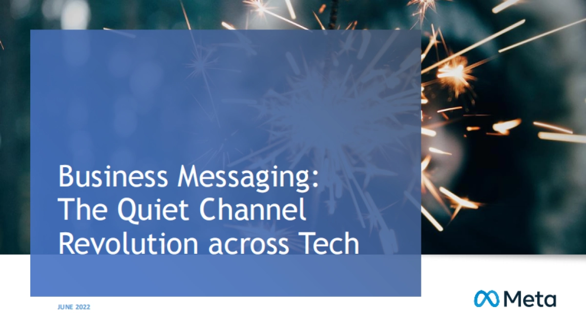 Mata：商业消息传递：跨技术的安静渠道革命_第1页