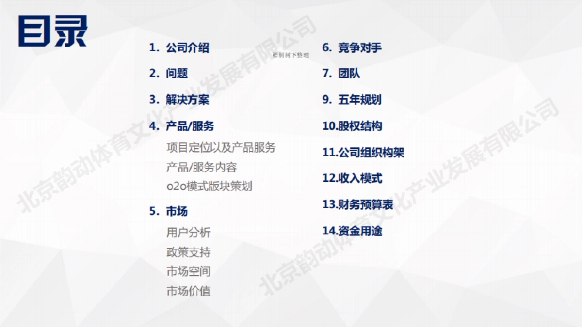 北京韵动体育文化产业发展有限公司商业计划书_第2页