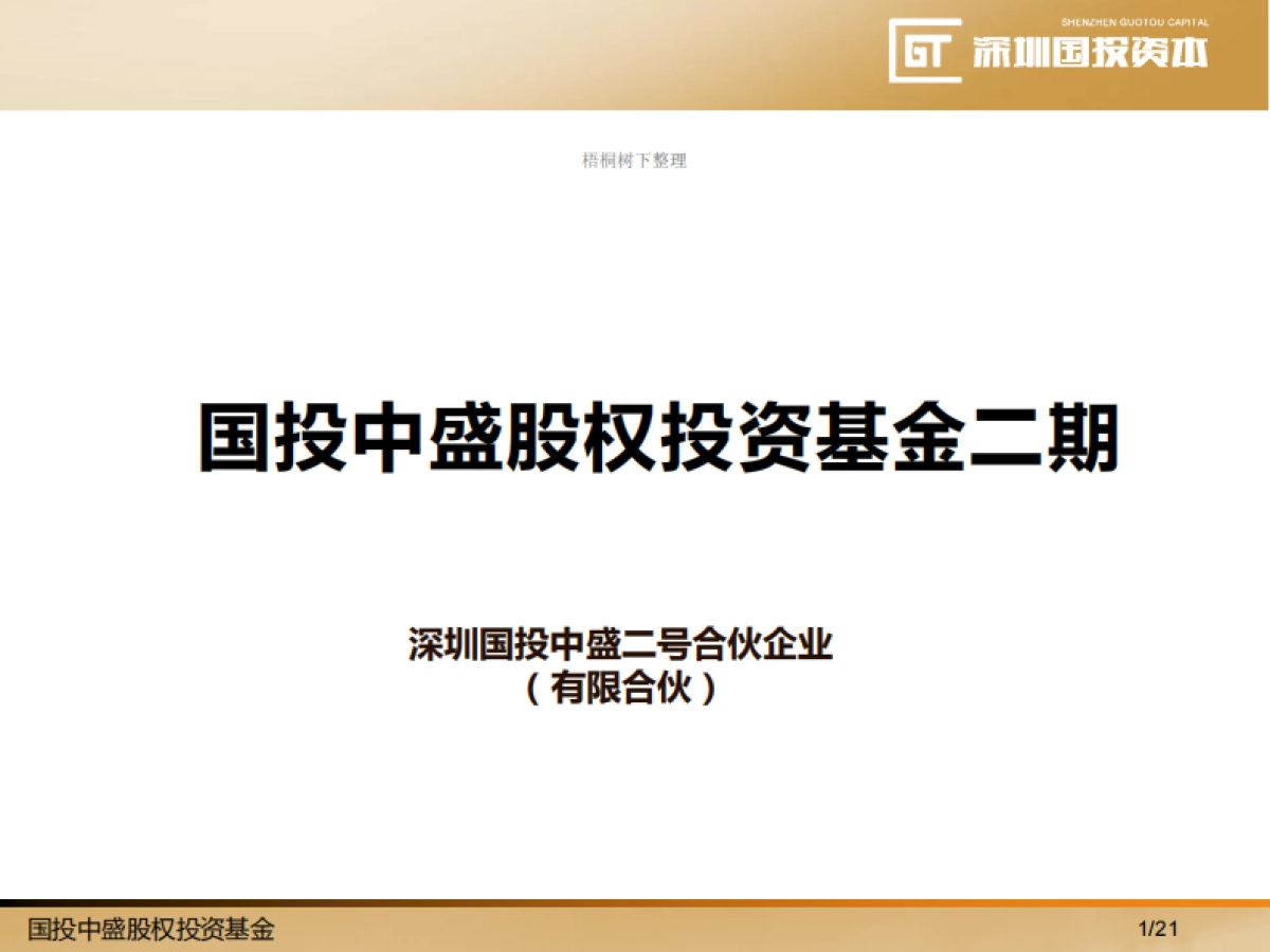 国投中盛股权投资基金二期商业计划书_第1页