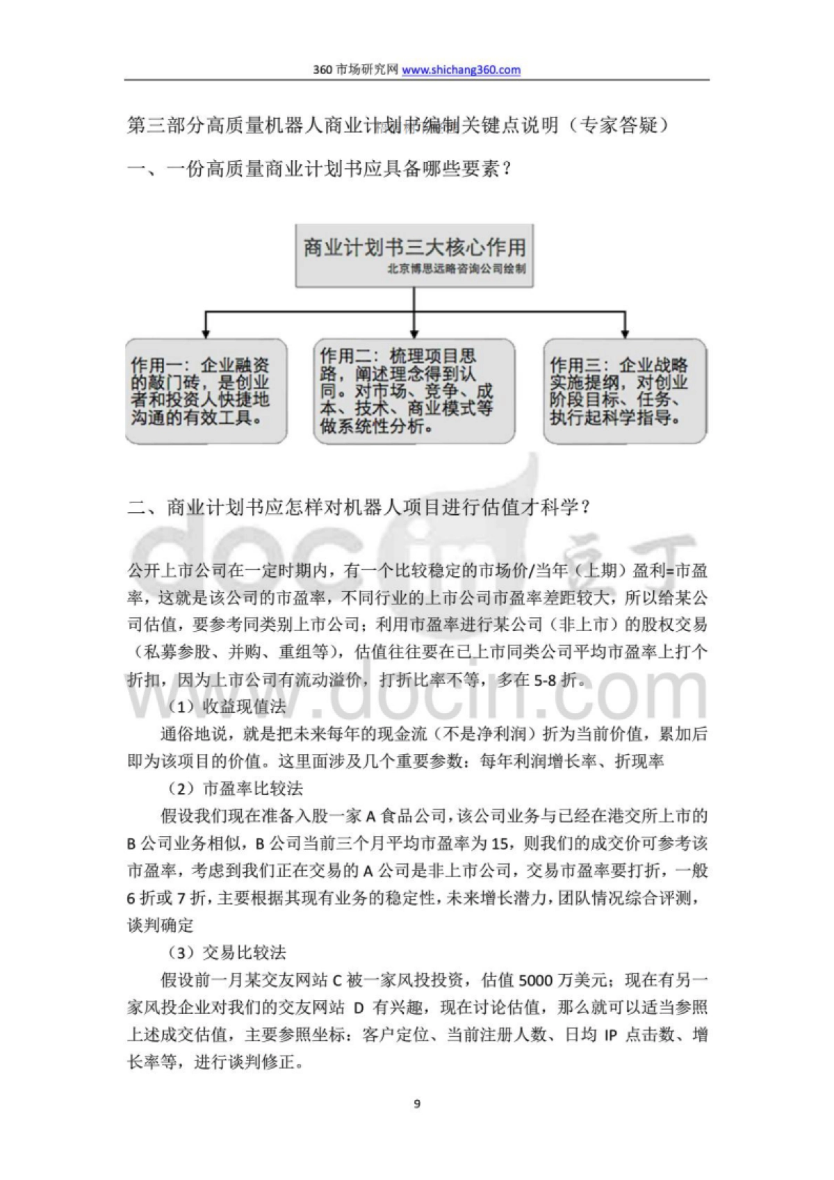 机器人项目融资商业计划书及融资指导_第9页