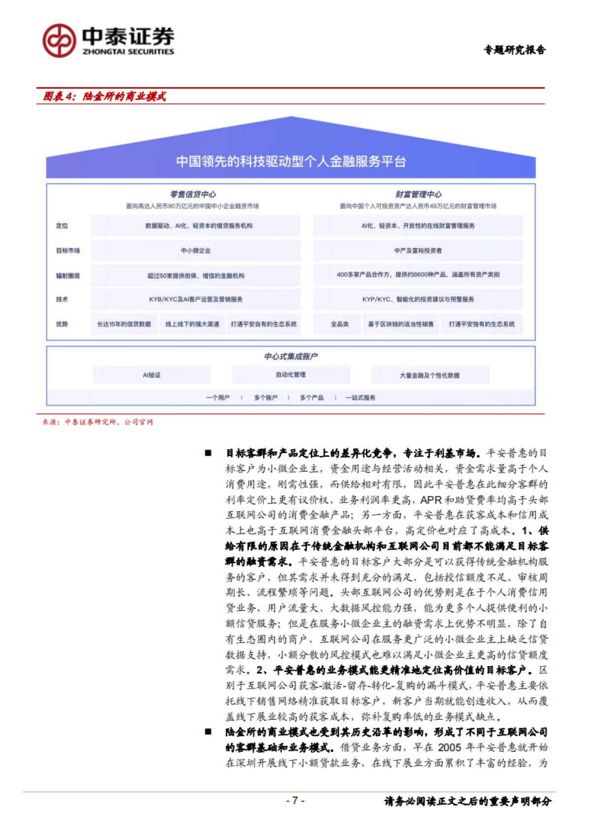 金融科技深度对比:陆金所的商业模式_中泰证券_第6页
