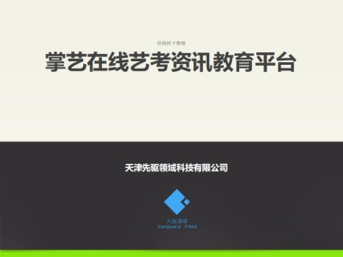 先驱领域商业计划书