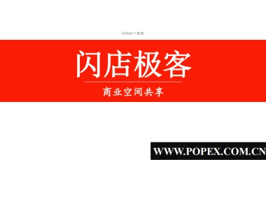 闪电极 商业空间共享 商业计划书