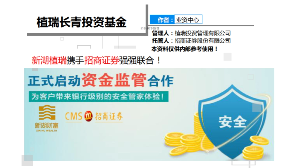 新湖植瑞长青系列投资基金.商业计划书_第1页