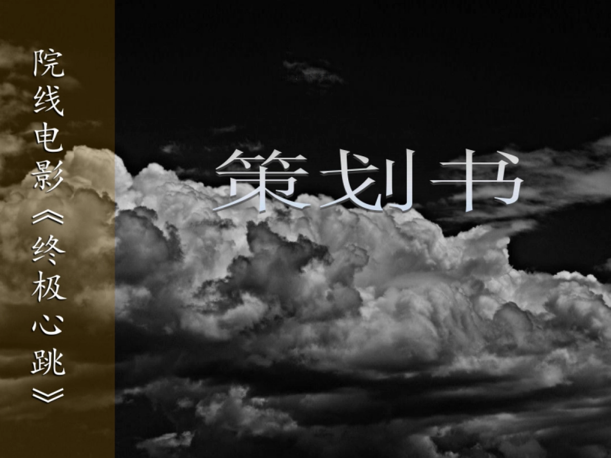 院线电影《终极心跳》商业计划书_第1页