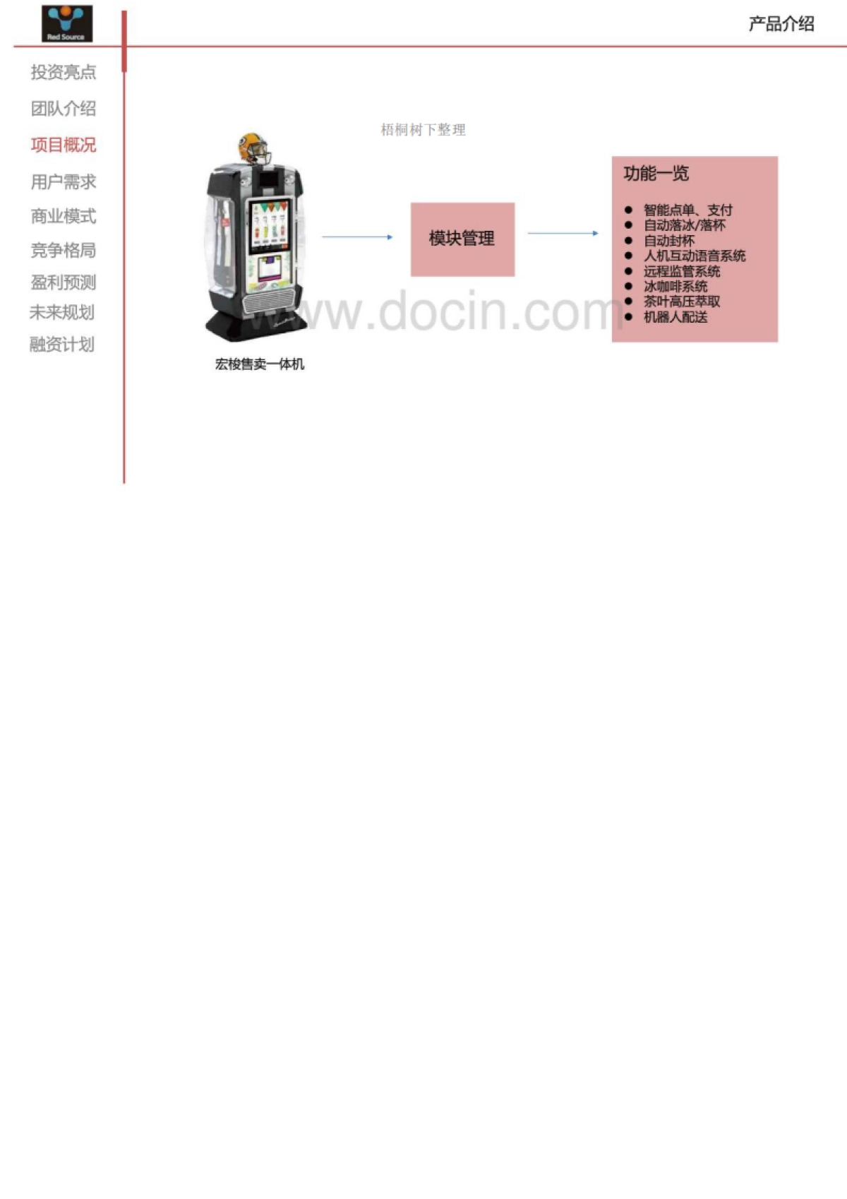 智能机器人自动化售卖系统 商业计划书_第5页