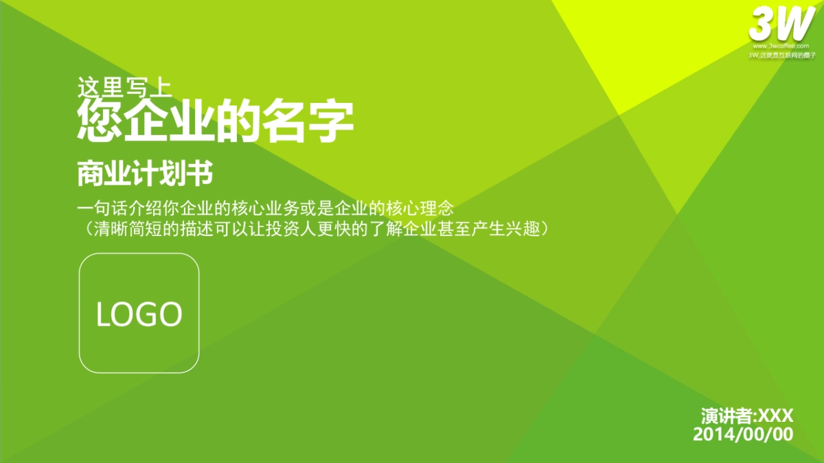 3W孵化器初创企业商业计划书模板_第2页