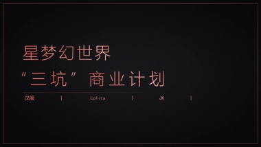 2021星梦幻世界“三坑” 商业定位策略方案