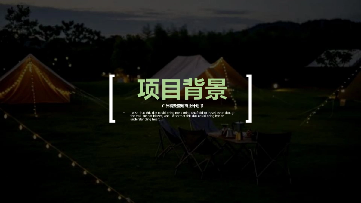 居野精致湿地露营地商业计划书_第7页