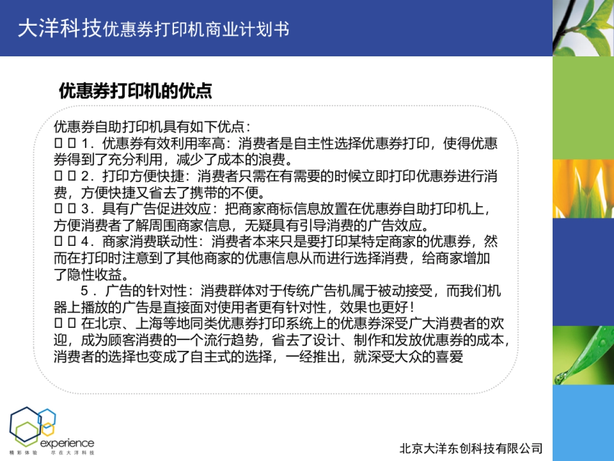 大洋科技优惠券打印机商业计划书_第6页